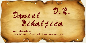 Daniel Mihaljica vizit kartica